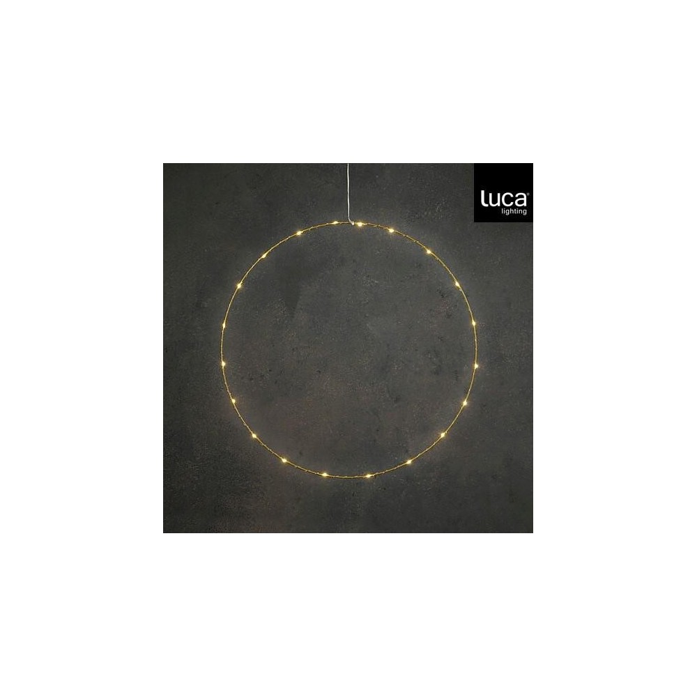 CERCHIO 20 LED ORO LUCE CALDA D.50